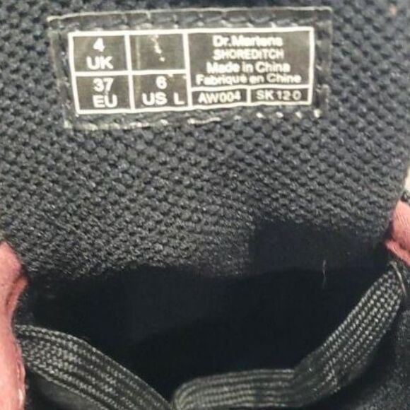 Dr. Martens Shoreditch Canvas Boots in Cherry Red - Size 6 - Picture 6 of 7